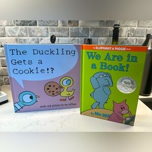 Mo Willems books: We are in a Book! & The Duckling Gets a Cookie
